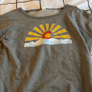 Grey sweatshirt with Colorado logo
